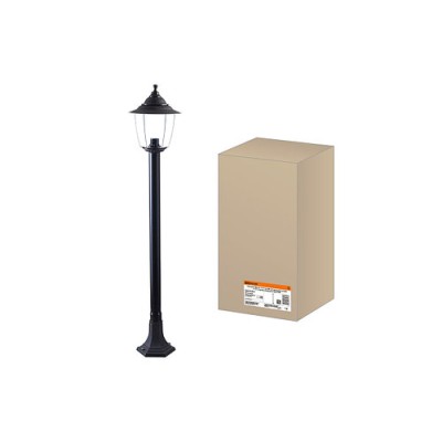 Светильник Прага Эл-11-73-125 60 Вт Е27 напольный на стойке h-1.25 м черный, прозрачный плафон TDM Светильник Прага Эл-11-73-125 60 Вт Е27 напольный на стойке h-1.25 м черный, прозрачный плафон TDM