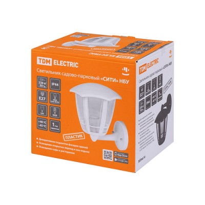 Светильник садово-парковый "СИТИ" НБУ 07-60-001 У1 4-х гранник настенный вверх серый TDM Светильник садово-парковый "СИТИ" НБУ 07-60-001 У1 4-х гранник настенный вверх серый TDM