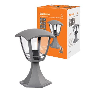 Светильник садово-парковый "СИТИ" НТУ 07-60-001 У1 4-х гранник напольный серый TDM Светильник садово-парковый "СИТИ" НТУ 07-60-001 У1 4-х гранник напольный серый TDM