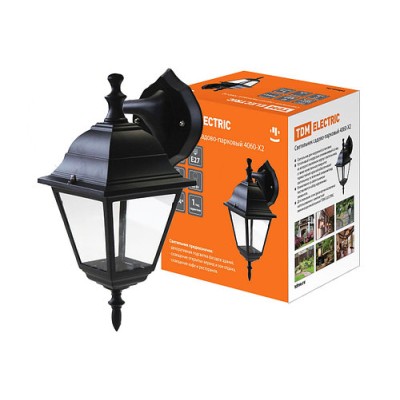 Светильник 4060-02 садово-парковый четырехгранник, 60Вт, вниз, черный TDM Светильник 4060-02 садово-парковый четырехгранник, 60Вт, вниз, черный TDM