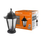 Светильник садово-парковый НТУ 06-60-001 шестигранник, напольный, пластик, расс.пластик, серебро TDM