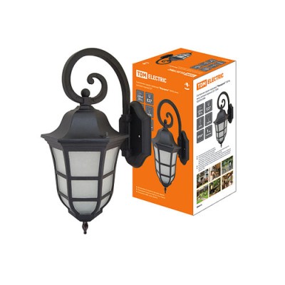 Светильник садово-парковый "Меридиан" 100 Вт, вниз, матовое/черный, Е27, TDM Светильник садово-парковый "Меридиан" 100 Вт, вниз, матовое/черный, Е27, TDM