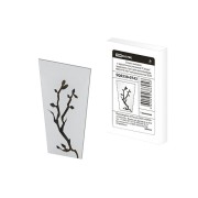 Стекло матовое с зеркальным рисунком "Сакура" (комплект 4 шт.) для светильников НБУ, НТУ, НСУ четырехгранник