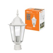 Светильник 6060-23 садово-парковый шестигранник, 60Вт, на опору, белый