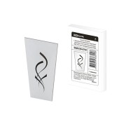 Стекло матовое с зеркальным рисунком "Параграф" (комплект 4 шт.) для светильников НБУ, НТУ, НСУ четырехгранник