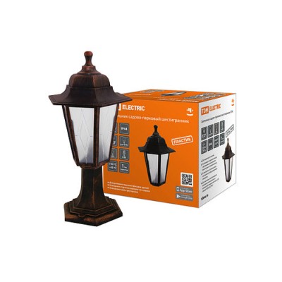 Светильник садово-парковый НТУ 06-60-001 шестигранник, стойка, пластик, расс.пластик, медь TDM Светильник садово-парковый НТУ 06-60-001 шестигранник, стойка, пластик, расс.пластик, медь TDM