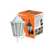 Светильник 6060-21 садово-парковый шестигранник, 60Вт, вверх, белый