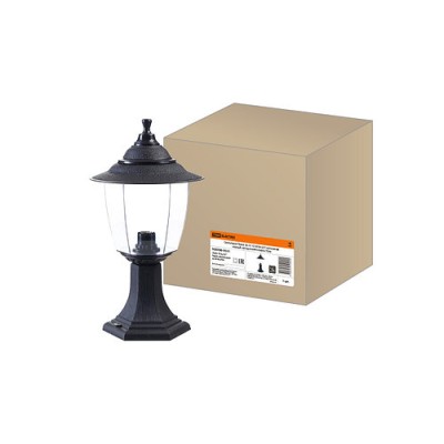 Светильник Прага Эл-11-72 60 Вт Е27 напольный черный, прозрачный плафон TDM Светильник Прага Эл-11-72 60 Вт Е27 напольный черный, прозрачный плафон TDM