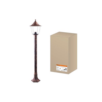 Светильник Прага Эл-11-73-125М 60 Вт Е27 напольный на стойке h-1.25м медь, прозрачный плафон TDM Светильник Прага Эл-11-73-125М 60 Вт Е27 напольный на стойке h-1.25м медь, прозрачный плафон TDM