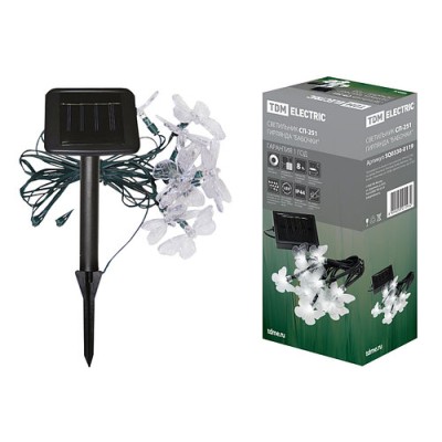 Светильник СП-251 гирлянда "Бабочки"-10, пластик, TDM Светильник СП-251 гирлянда "Бабочки"-10, пластик, TDM