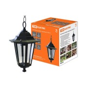 Светильник 6100-05 садово-парковый шестигранник, 100Вт, подвес, черный TDM