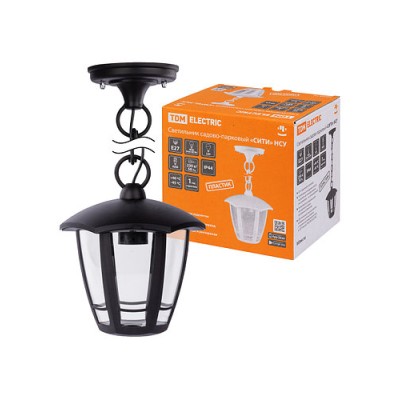 Светильник садово-парковый "СИТИ" НСУ 07-60-002 У1 6-ти гранник подвесной черный TDM Светильник садово-парковый "СИТИ" НСУ 07-60-002 У1 6-ти гранник подвесной черный TDM