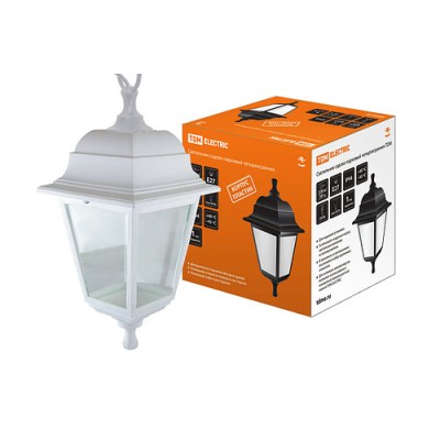 Светильник садово-парковый НСУ 04-60-001 четырехгранник, подвес, пластик, белый TDM Светильник садово-парковый НСУ 04-60-001 четырехгранник, подвес, пластик, белый TDM