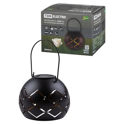 Светильник СС "Лофт 2" на солнечных батареях, сталь, 15х12 cм, TDM Светильник СС "Лофт 2" на солнечных батареях, сталь, 15х12 cм, TDM
