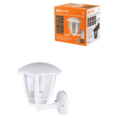 Светильник садово-парковый "СИТИ" НБУ 07-60-003 У1 6-ти гранник настенный вверх белый TDM Светильник садово-парковый "СИТИ" НБУ 07-60-003 У1 6-ти гранник настенный вверх белый TDM