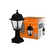 Светильник садово-парковый НТУ 04-60-001 четырехгранник, стойка, пластик, расс.пластик, черный TDM