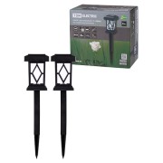 Набор светильников СП "Торо" на солнечных батареях, пластик, 10х44 cм, 2 шт, TDM