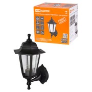 Светильник садово-парковый НБУ 06-60-001 шестигранник, настенный, пластик, черный TDM