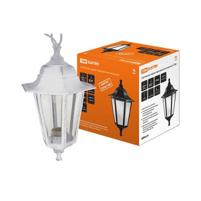 Светильник садово-парковый НСУ 06-60-001 шестигранник, подвес, пластик, белый TDM Светильник садово-парковый НСУ 06-60-001 шестигранник, подвес, пластик, белый TDM