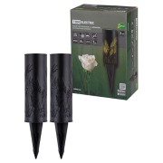 Набор светильников СС "Колосок" на солнечных батареях, сталь, 6х27 cм, 2 шт, TDM