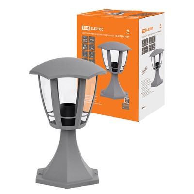Светильник садово-парковый "СИТИ" НТУ 07-60-003 У1 6-ти гранник напольный серый TDM Светильник садово-парковый "СИТИ" НТУ 07-60-003 У1 6-ти гранник напольный серый TDM