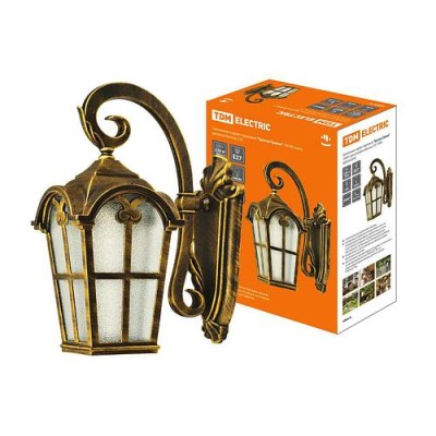 Светильник садово-парковый "Братья Гримм" 100 Вт, вниз, шагрень/бронза, Е27, TDM Светильник садово-парковый "Братья Гримм" 100 Вт, вниз, шагрень/бронза, Е27, TDM