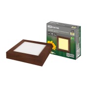 Светильник накладной светодиодный квадрат "Даунлайт" СПО (венге) 12 Вт 170*170*32 мм 3000К TDM