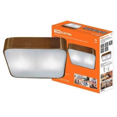 Светильник потолочный СП 07 2х60Вт E27 бронза TDM Светильник потолочный СП 07 2х60Вт E27 бронза TDM