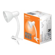 Светильник прищепка 220В, 40Вт, E27 белый глянец TDM