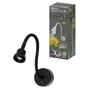 Спот на гибком основании СГС-03, 3 Вт, COB, 270 лм, 4000 К, IP20, "Кассия", с выкл., черный, TDM