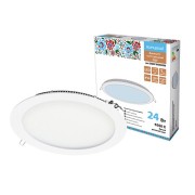 Светильник ультратонкий встраиваемый светодиодный "Даунлайт НАРОДНЫЙ" СВО (белый) 24 Вт 6500К