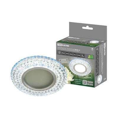 Светильник встраиваемый СВ 03-12 MR16 50Вт G5.3 LED подсветка 3 Вт зеркальный/хром TDM Светильник встраиваемый СВ 03-12 MR16 50Вт G5.3 LED подсветка 3 Вт зеркальный/хром TDM