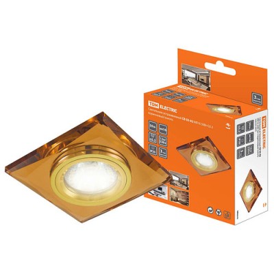 Светильник встраиваемый СВ 03-02 MR16 50Вт G5.3 коричневый/золото TDM Светильник встраиваемый СВ 03-02 MR16 50Вт G5.3 коричневый/золото TDM