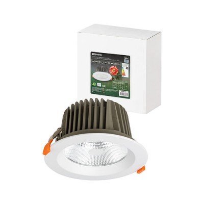 Светильник встраиваемый "Даунлайт" LED DCL-01-060 60 Вт, 4000 К, 80 Ra, IP20, прозрачный расс., TDM Светильник встраиваемый "Даунлайт" LED DCL-01-060 60 Вт, 4000 К, 80 Ra, IP20, прозрачный расс., TDM