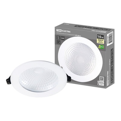 Светильник встраиваемый LED Деко 05, 10 Вт, 3000K, кругл, D170 мм, белый, IP44, TDM Светильник встраиваемый LED Деко 05, 10 Вт, 3000K, кругл, D170 мм, белый, IP44, TDM