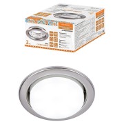 Светильник встраиваемый СВ 01-08 GX53 220 В 50 Гц, сатин никель, 2 шт/уп, Народный