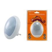 Ночник "Хамелеон" D 85 с выключателем,белый, 0,5 Вт, 220 В TDM