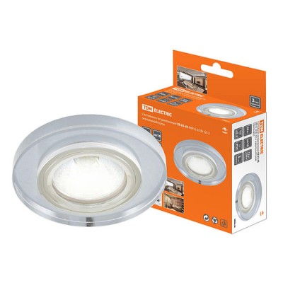 Светильник встраиваемый СВ 03-05 MR16 50Вт G5.3 зеркальный/хром TDM Светильник встраиваемый СВ 03-05 MR16 50Вт G5.3 зеркальный/хром TDM