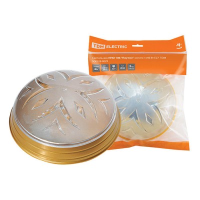 Светильник НПО 106 "Плутон" золото 1х40 Вт Е27 TDM Светильник НПО 106 "Плутон" золото 1х40 Вт Е27 TDM