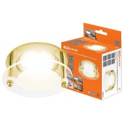 Светильник встраиваемый СВ 05-02 MR16 50Вт G5.3 золото TDM