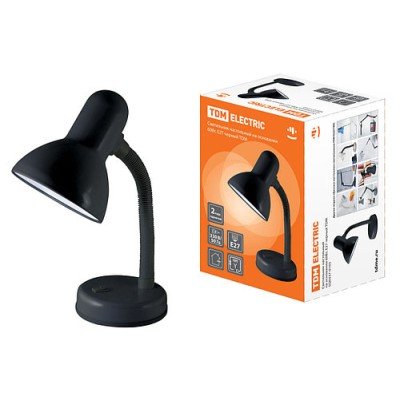 Светильник настольный на основании 60Вт, E27 черный TDM Светильник настольный на основании 60Вт, E27 черный TDM