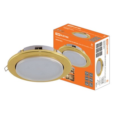 Светильник встраиваемый СВ 01-07 GX70-H5, 220 В, 50 Гц, без рефл., золото, TDM Светильник встраиваемый СВ 01-07 GX70-H5, 220 В, 50 Гц, без рефл., золото, TDM