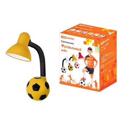 Светильник Футбольный мяч настол. 40Вт Е27 желто-черный TDM Светильник Футбольный мяч настол. 40Вт Е27 желто-черный TDM