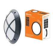 Светильник НБУ 05-60-003 "Альтан 2" черный с решеткой IP64 TDM