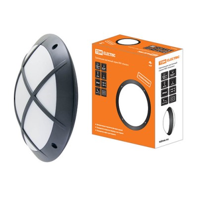 Светильник НБУ 05-60-003 "Альтан 2" черный с решеткой IP64 TDM Светильник НБУ 05-60-003 "Альтан 2" черный с решеткой IP64 TDM