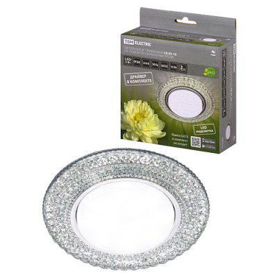 Светильник встраиваемый СВ 03-10 GX53 230В LED подсветка 5 Вт зеркальный/хром TDM Светильник встраиваемый СВ 03-10 GX53 230В LED подсветка 5 Вт зеркальный/хром TDM