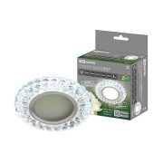 Светильник встраиваемый СВ 03-13 MR16 50Вт G5.3 LED подсветка 3 Вт зеркальный/хром TDM