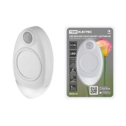 Светильник накладной светодиодный "Светлячок", 0,2 Вт, 1xCR2450, дат. движ. и освещ., TDM