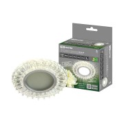 Светильник встраиваемый СВ 03-06 MR16 50Вт G5.3 LED подсветка 3 Вт зеркальный/хром TDM