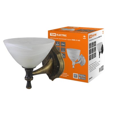 Светильник НББ 21-60-1731 УХЛ4 (черный под золото, плафон конус алебастр) TDM Светильник НББ 21-60-1731 УХЛ4 (черный под золото, плафон конус алебастр) TDM